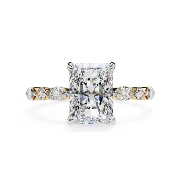 Radiant Solitaire With Full Eternity Engagement Ring