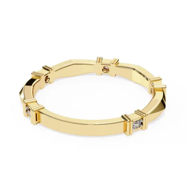 Geometrical Stackable Wedding Band