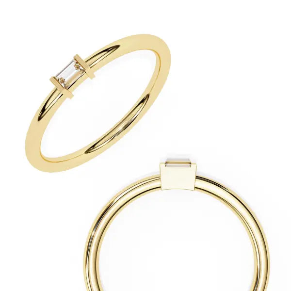 Baguette Bar Set Wedding Band