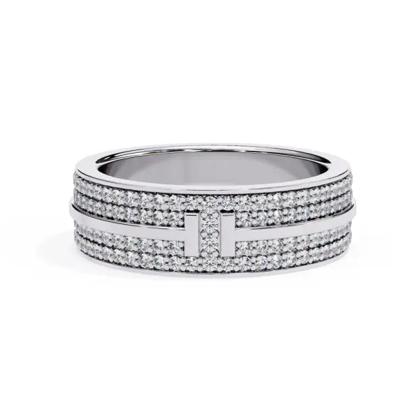 Micro Pave Set 5mm Wedding Band