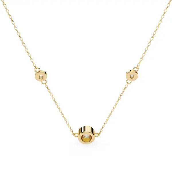 Round Three Pendant Necklace