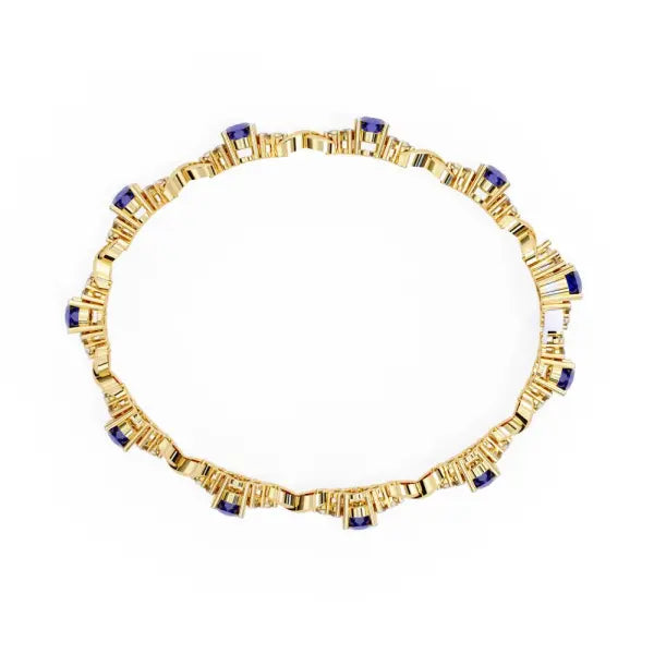 Blue Oval Bracelet