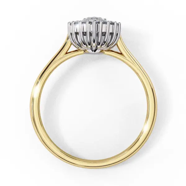 Marquise Vintage Halo Engagement Ring