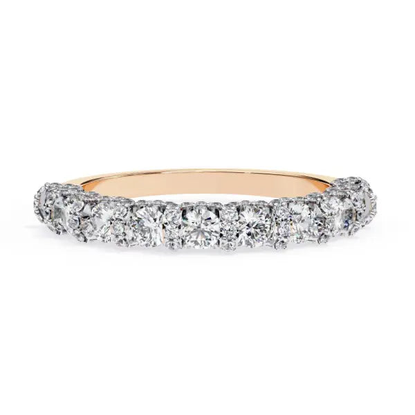 Round Vintage Style Wedding Band
