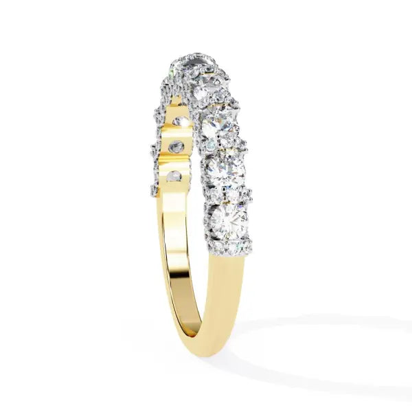 Round Vintage Style Wedding Band